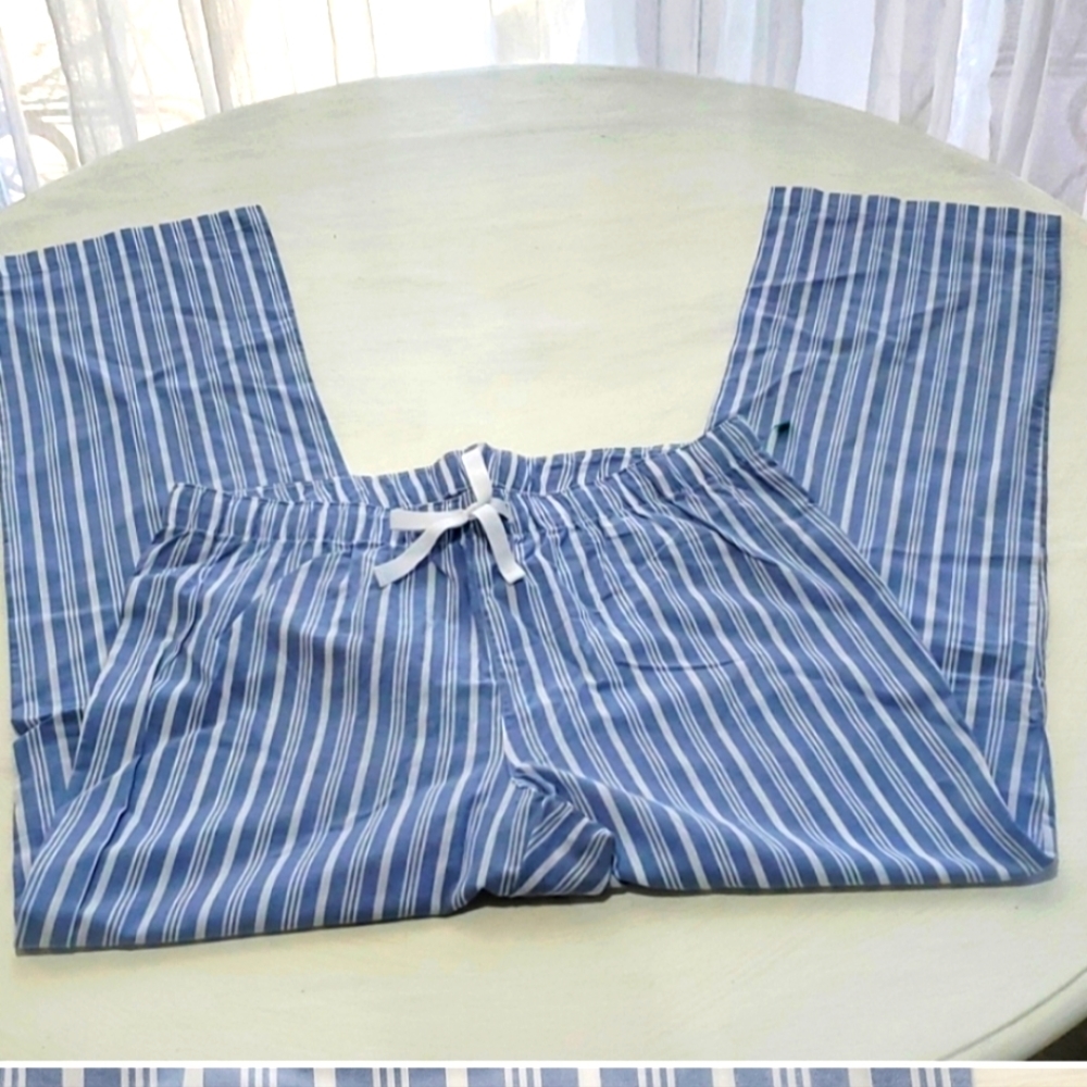 Old Navy Womens Lounge Pants, Blue/White Stripes, 2 Med/1 Small, NWOT-NEW W/O